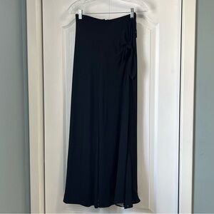 JOSEPH RIBKOFF black palazzo type pants with bow detail women’s size 0